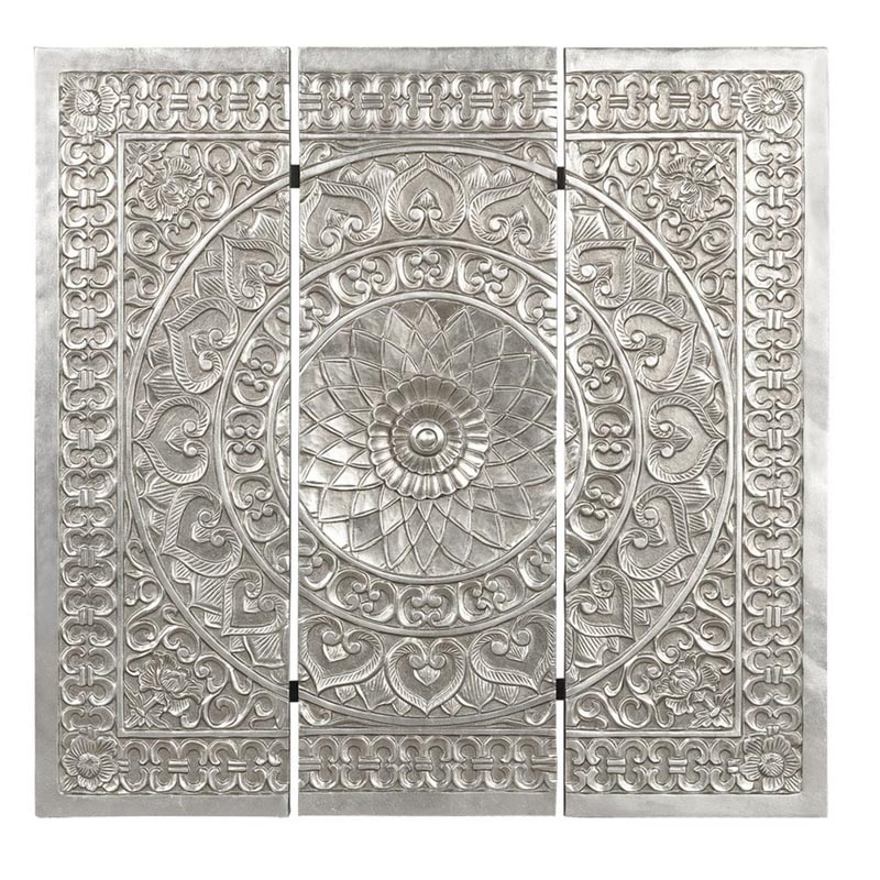 Панно Silver Patterns Серебряный Панно Silver Patterns Серебряный в Грозном | Loft Concept