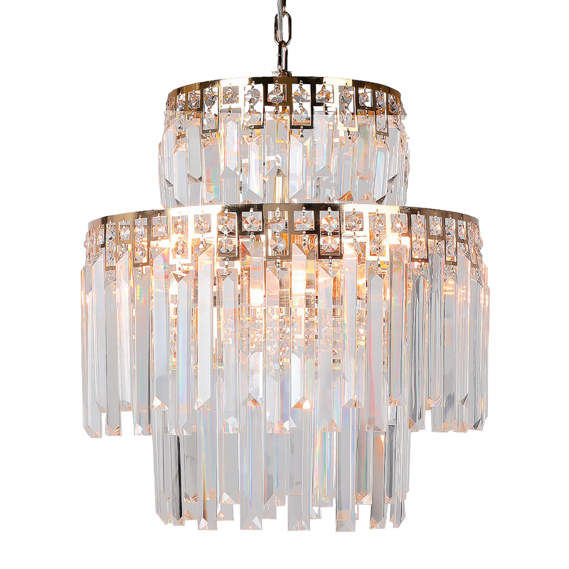 Люстра Mireil Chandelier 40 Глянцевое золото Прозрачный Люстра Mireil Chandelier 40 Глянцевое золото Прозрачный в Грозном | Loft Concept
