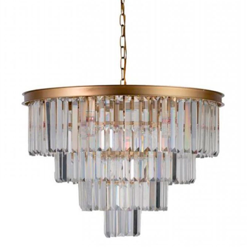 Круглая Люстра RH 1920s Odeon GOLD iron Four Layers Серое Прозрачное диаметр 60 см Золотой Прозрачное Стекло Круглая Люстра RH 1920s Odeon GOLD iron Four Layers Серое Прозрачное диаметр 60 см Золотой Прозрачное Стекло в Грозном | Loft Concept