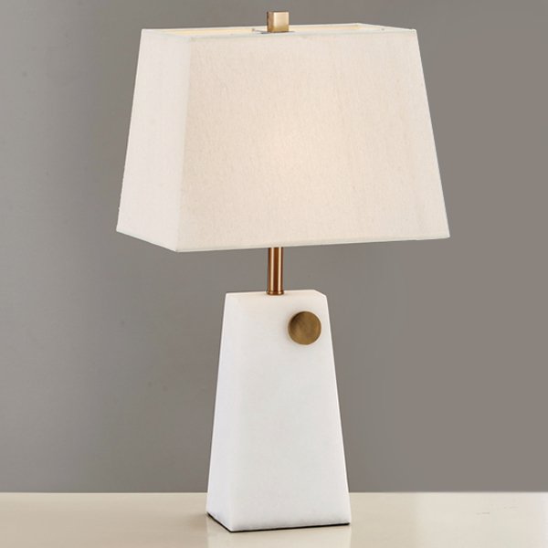 Настольная лампа Table lamp marble White Белый Настольная лампа Table lamp marble White Белый в Грозном | Loft Concept