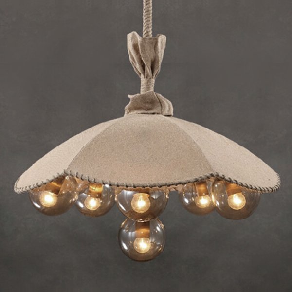 Люстра Loft Pendant Lamp Glass & Linen Bouquet Люстра Loft Pendant Lamp Glass & Linen Bouquet в Грозном | Loft Concept