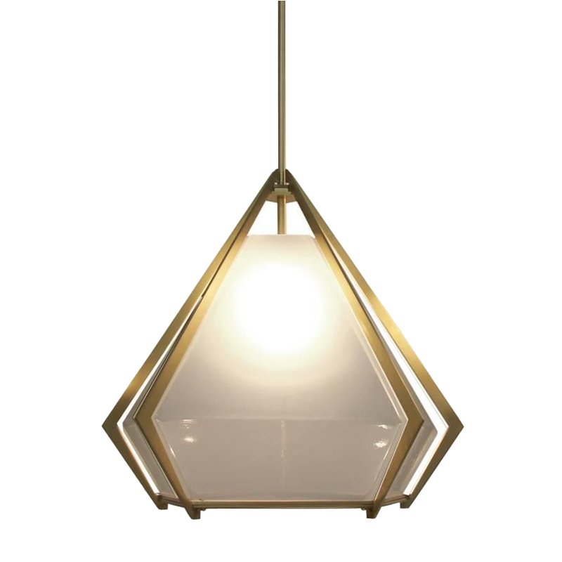 Подвесной светильник Harlow Pendant Lamp white Золотой Белый Подвесной светильник Harlow Pendant Lamp white Золотой Белый в Грозном | Loft Concept