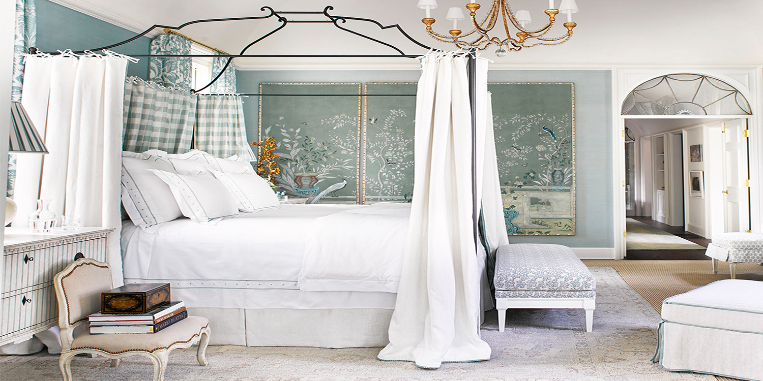 Обои ручная роспись Salon Vert Blue Grey - фото №1