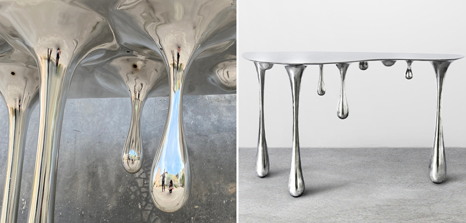Дизайнерская Консоль Melting Silver Console Zhipeng Tan Дизайнерская Консоль Melting Silver Console Zhipeng Tan - Loft-Concept в Грозном