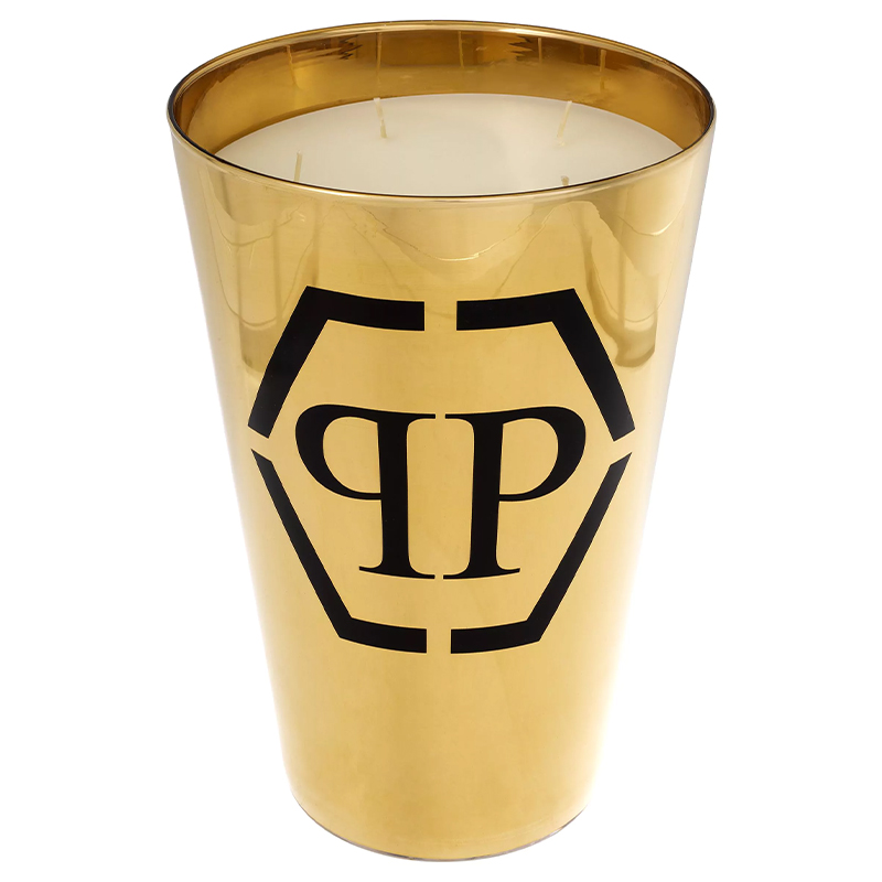 Свеча Philipp Plein Candle Empire Gold XL Золотой Белый Черный Свеча Philipp Plein Candle Empire Gold XL Золотой Белый Черный в Грозном | Loft Concept