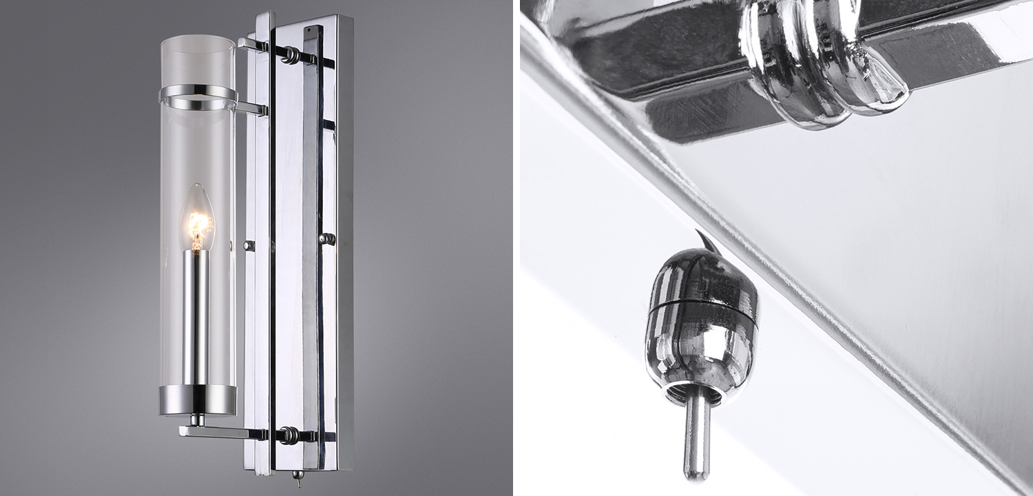 Бра Trondheim Chrome Wall Lamp - фото