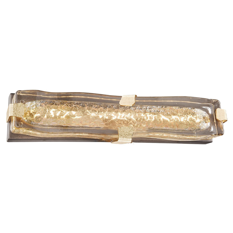 Бра с плафоном из выдувного муранского стекла Lumpio Gold Золотой Коричневый Бра с плафоном из выдувного муранского стекла Lumpio Gold Золотой Коричневый в Грозном | Loft Concept