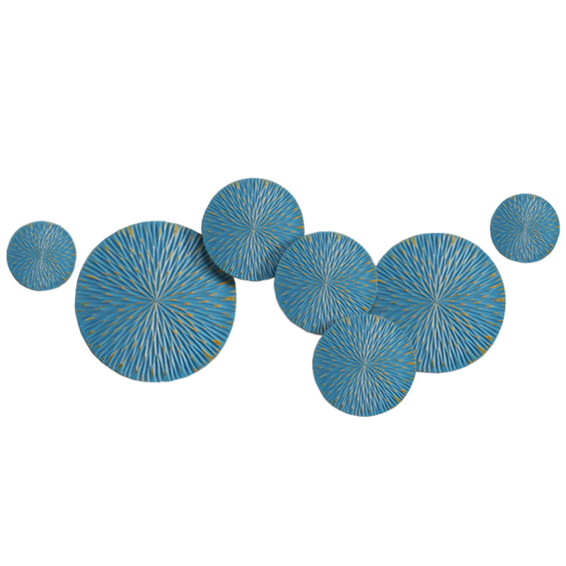 Арт-объект на стену Blue Discs Голубой Арт-объект на стену Blue Discs Голубой в Грозном | Loft Concept
