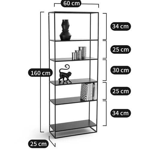 Металлический стеллаж Menzie Black Wide Metal Rack Металлический стеллаж Menzie Black Wide Metal Rack в Грозном