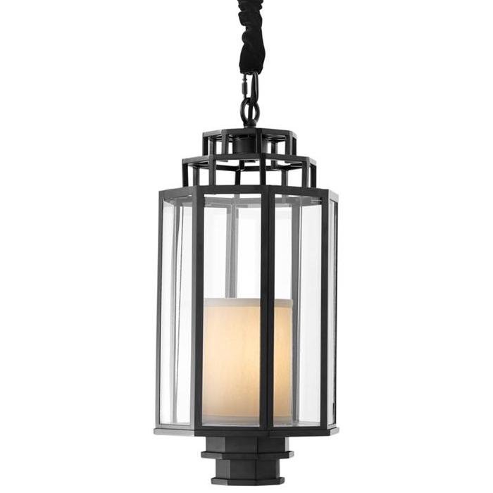 Люстра Lantern Monticello S Черный Прозрачное Стекло Кремовый Люстра Lantern Monticello S Черный Прозрачное Стекло Кремовый в Грозном | Loft Concept