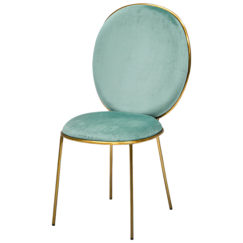 Стул STAY Chair Mint Мятный Глянцевое золото Стул STAY Chair Mint Мятный Глянцевое золото в Грозном | Loft Concept