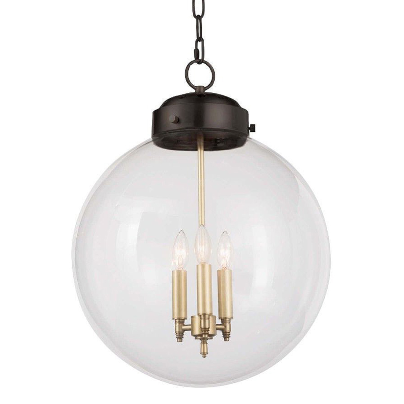 Подвесной светильник Conor Globe Hanging lamp Black Черный Прозрачный (Transparent) Подвесной светильник Conor Globe Hanging lamp Black Черный Прозрачный (Transparent) в Грозном | Loft Concept