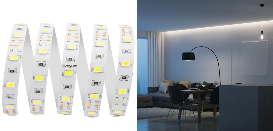 Светодиодная лента 9,6W/m 60LED/m 5630SMD холодный белый 3M Светодиодная лента 9,6W/m 60LED/m 5630SMD холодный белый 3M - Loft-Concept в Грозном