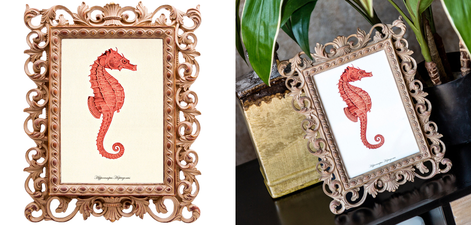 Постер Red Seahorse Poster Постер Red Seahorse Poster - Loft-Concept в Грозном