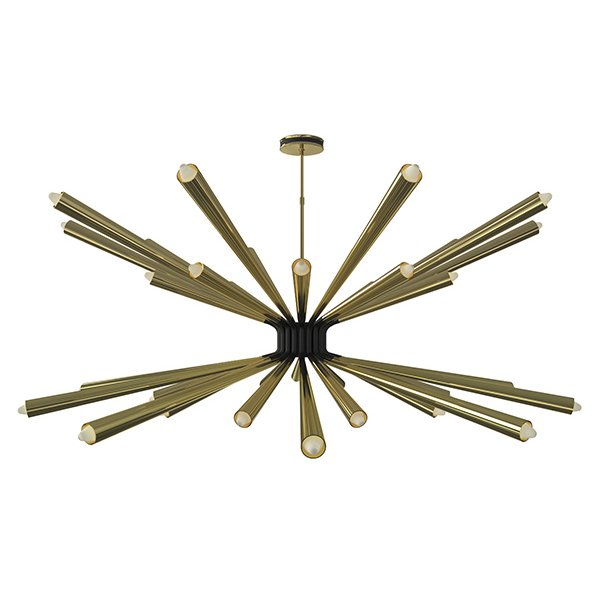 Люстра DORSEY Chandelier by DELIGHTFULL Латунь Черный Люстра DORSEY Chandelier by DELIGHTFULL Латунь Черный в Грозном | Loft Concept