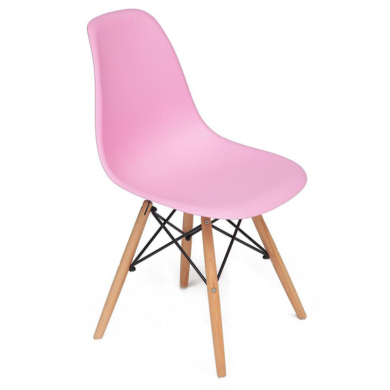 Стул DSW pink Розовый Древесина Стул DSW pink Розовый Древесина в Грозном | Loft Concept