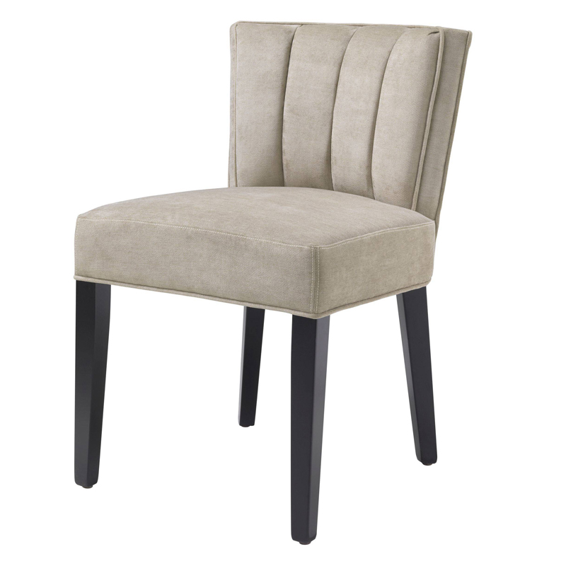 Стул Eichholtz Dining Chair Windhaven Greige Бежево-серый Черный Стул Eichholtz Dining Chair Windhaven Greige Бежево-серый Черный в Грозном | Loft Concept
