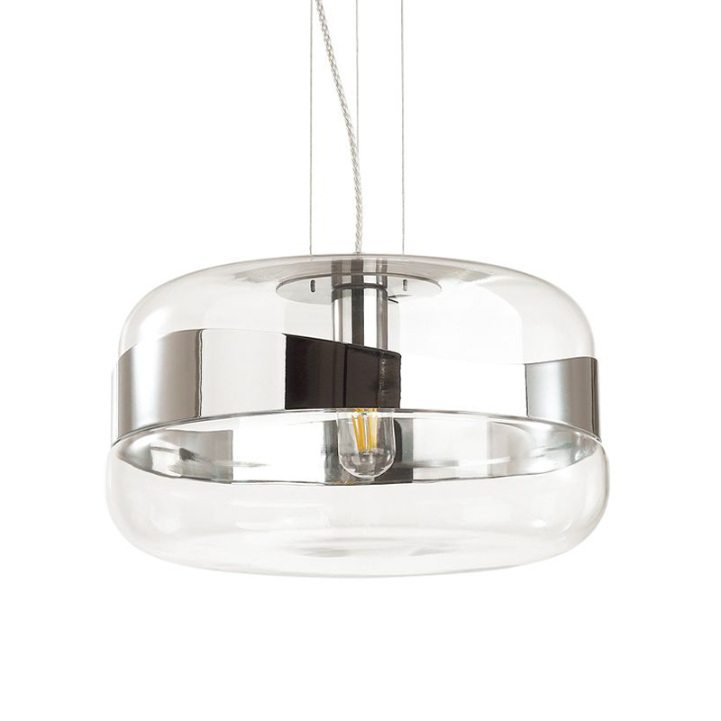 Люстра Igon Chrome Lamp Прозрачный Хром Люстра Igon Chrome Lamp Прозрачный Хром в Грозном | Loft Concept
