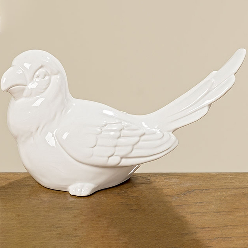 Статуэтка White Parrot Figurine Белый Статуэтка White Parrot Figurine Белый в Грозном | Loft Concept