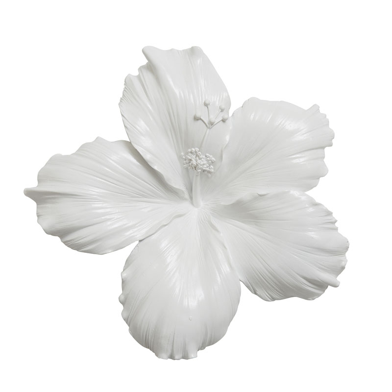 Аксессуар на стену Decor Flowers Hibiscus Белый Аксессуар на стену Decor Flowers Hibiscus Белый в Грозном | Loft Concept