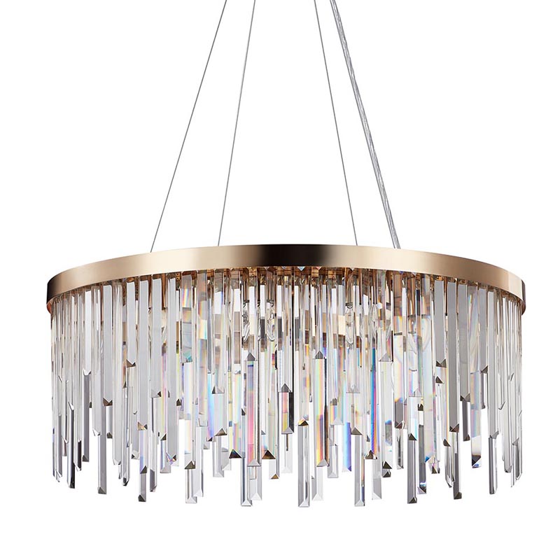 Люстра Bennett Chandelier gold матовое золото Прозрачный Люстра Bennett Chandelier gold матовое золото Прозрачный в Грозном | Loft Concept