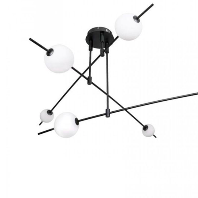 Люстра Balance Beads Libra 60 см Черный Белый Люстра Balance Beads Libra 60 см Черный Белый в Грозном | Loft Concept