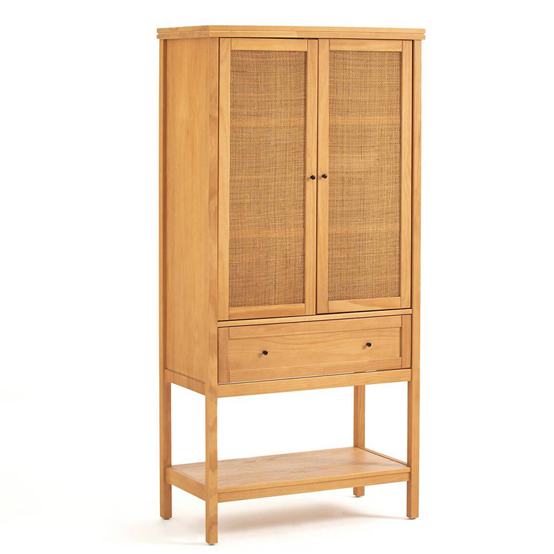 Шкаф Niels Wicker Cupboard 2 Doors Светлый дуб Шкаф Niels Wicker Cupboard 2 Doors Светлый дуб в Грозном | Loft Concept