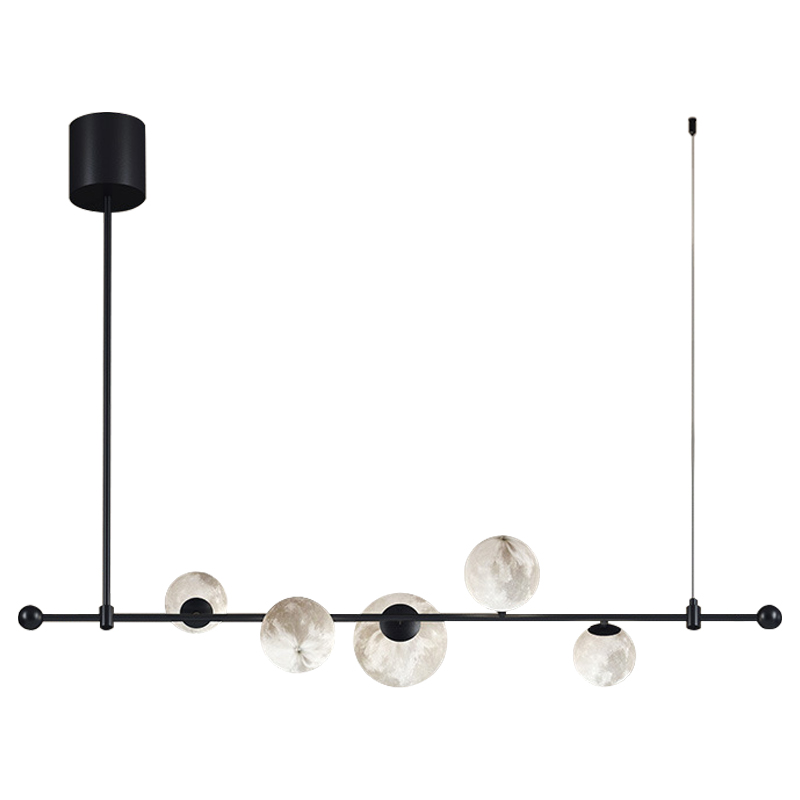 Светильник Tech Lighting Modern Rail Geometric Linear Suspension 5 Black Черный Белый Светильник Tech Lighting Modern Rail Geometric Linear Suspension 5 Black Черный Белый в Грозном | Loft Concept
