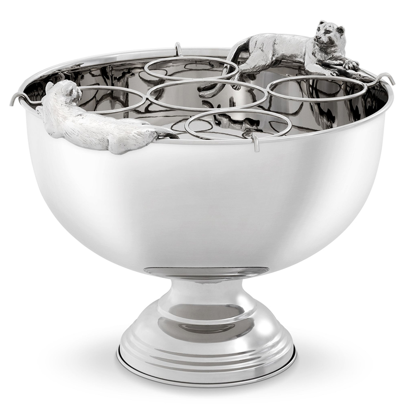 Ведерко для шампанского Eichholtz Champagne Cooler Jordan nickel Никель Ведерко для шампанского Eichholtz Champagne Cooler Jordan nickel Никель в Грозном | Loft Concept