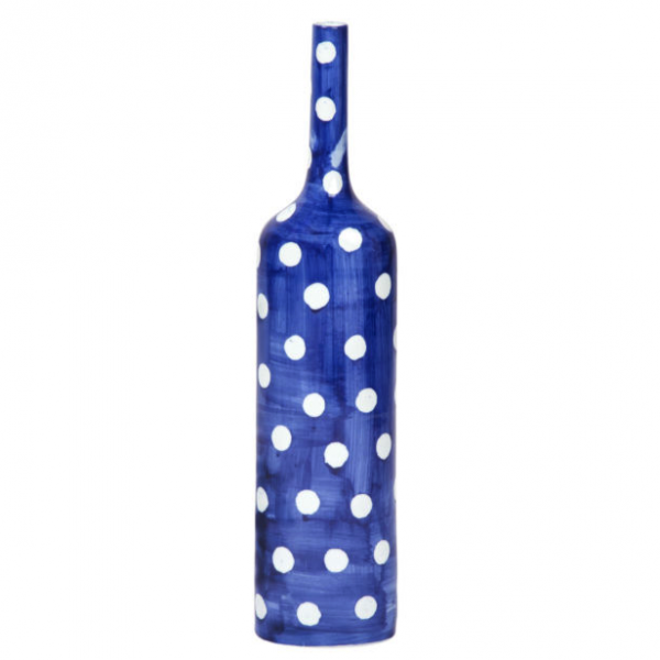 Ваза-бутылка blue & white ornament Point Bottle Синий Белый Ваза-бутылка blue & white ornament Point Bottle Синий Белый в Грозном | Loft Concept