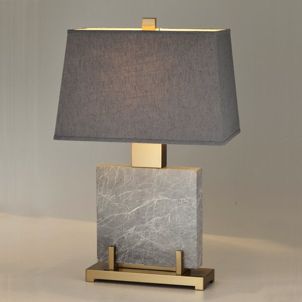 Настольная лампа Table lamp marble Grey Серый Настольная лампа Table lamp marble Grey Серый в Грозном | Loft Concept