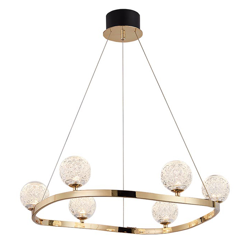 Люстра Aella Glass Balls Round Chandelier Золотой Прозрачный Люстра Aella Glass Balls Round Chandelier Золотой Прозрачный в Грозном | Loft Concept