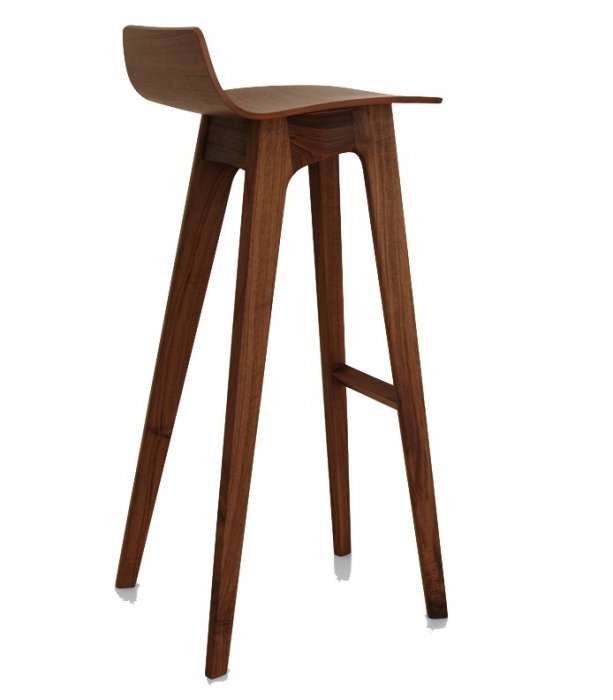 Барный стул Morph Bar Stool Грецкий орех Белый дуб Барный стул Morph Bar Stool Грецкий орех Белый дуб в Грозном | Loft Concept