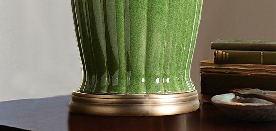 Настольная керамическая лампа Water Lily Настольная керамическая лампа Water Lily - Loft-Concept в Грозном