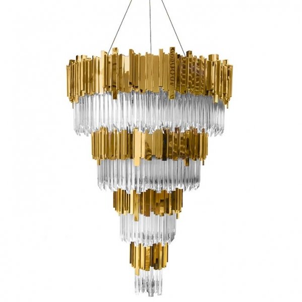 Люстра Luxxu by Covet Lounge EMPIRE Suspension Глянцевое золото Прозрачное Стекло Люстра Luxxu by Covet Lounge EMPIRE Suspension Глянцевое золото Прозрачное Стекло в Грозном | Loft Concept