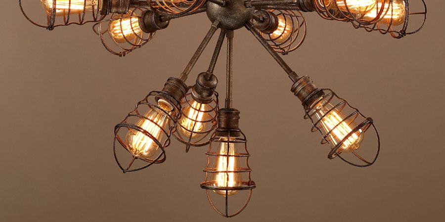 Люстра Loft Industrial Sputnik 13 Retro Люстра Loft Industrial Sputnik 13 Retro - Loft-Concept в Грозном