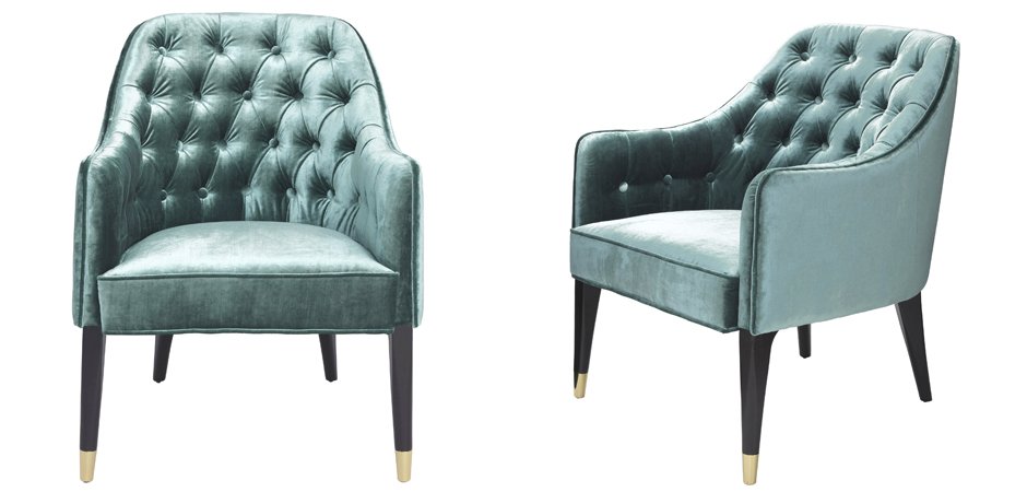 Кресло Eichholtz Chair Cyrus Turquoise Кресло Eichholtz Chair Cyrus Turquoise - Loft-Concept в Грозном