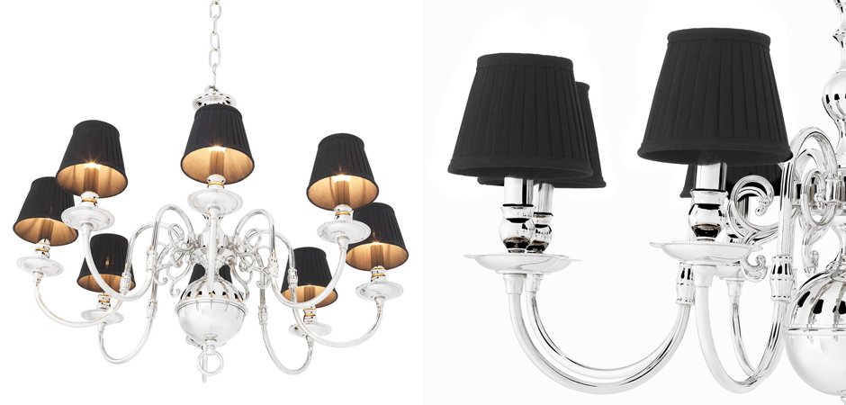 Люстра Eichholtz Chandelier Bourbon Nickel - Loft-Concept в Грозном