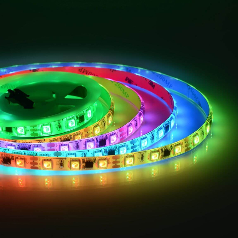 Комплект светодиодной влагозащищенной ленты 14,4W/m 60Led/m 5050SMD разноцветный 2M Белый Комплект светодиодной влагозащищенной ленты 14,4W/m 60Led/m 5050SMD разноцветный 2M Белый в Грозном | Loft Concept