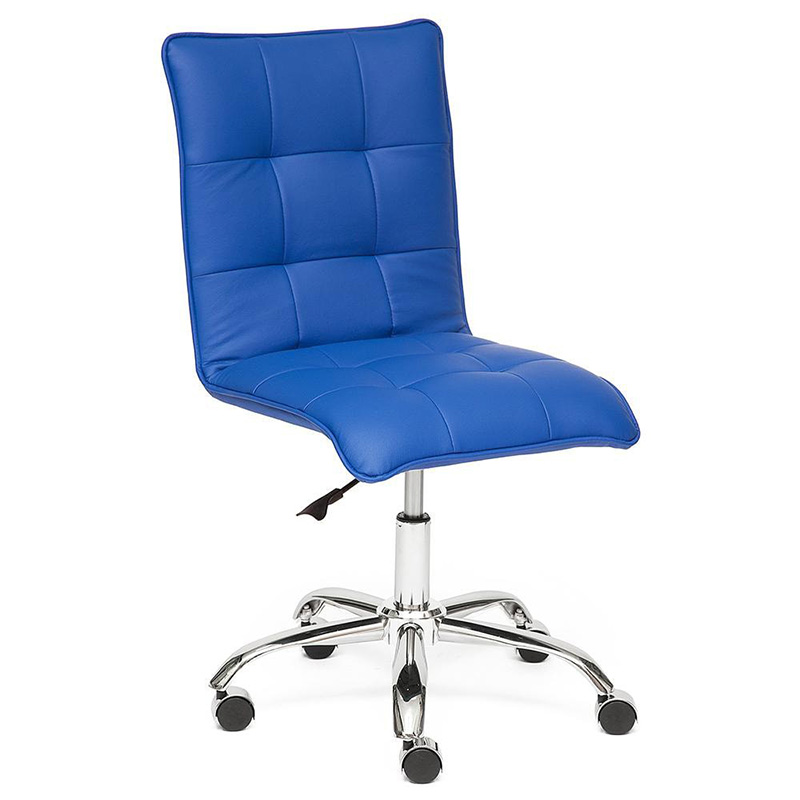 Кресло Deborah eco-leather blue Синий Хром Кресло Deborah eco-leather blue Синий Хром в Грозном | Loft Concept