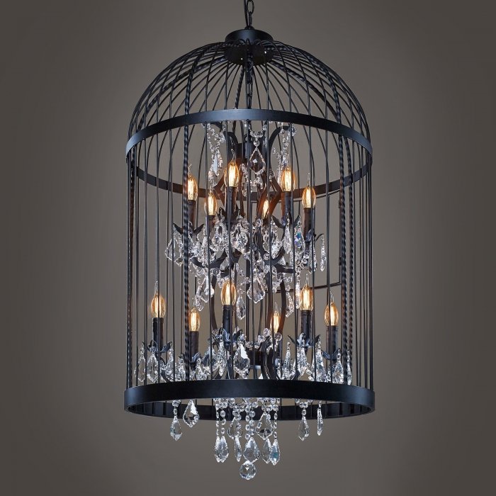 Люстра Steampunk Birdcage Chandelier 60 black Черный в Грозном | Loft Concept 