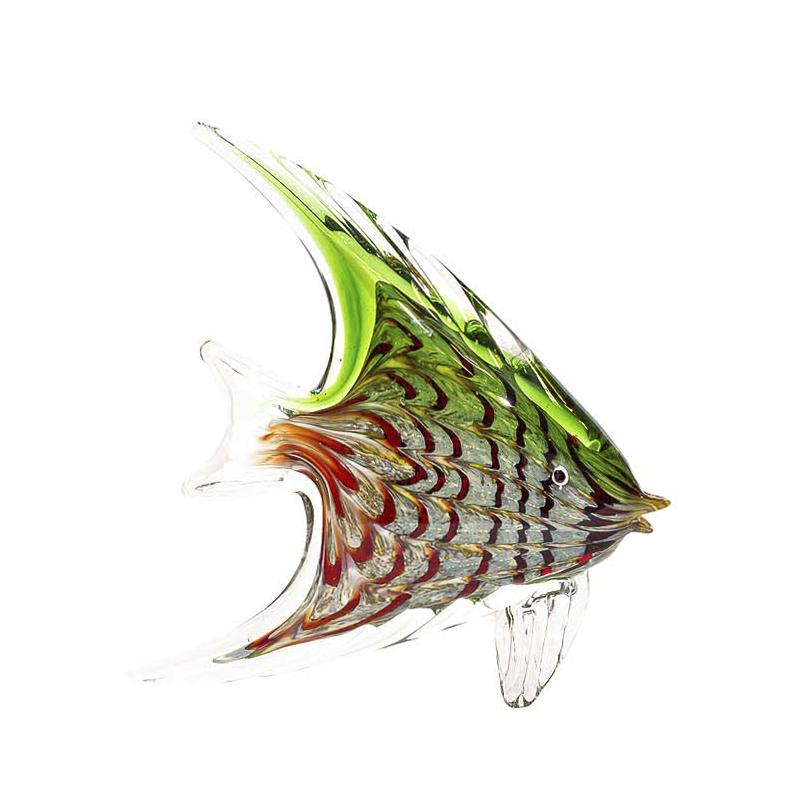 Статуэтка Glass Fish Red-Green Мульти в Грозном | Loft Concept 