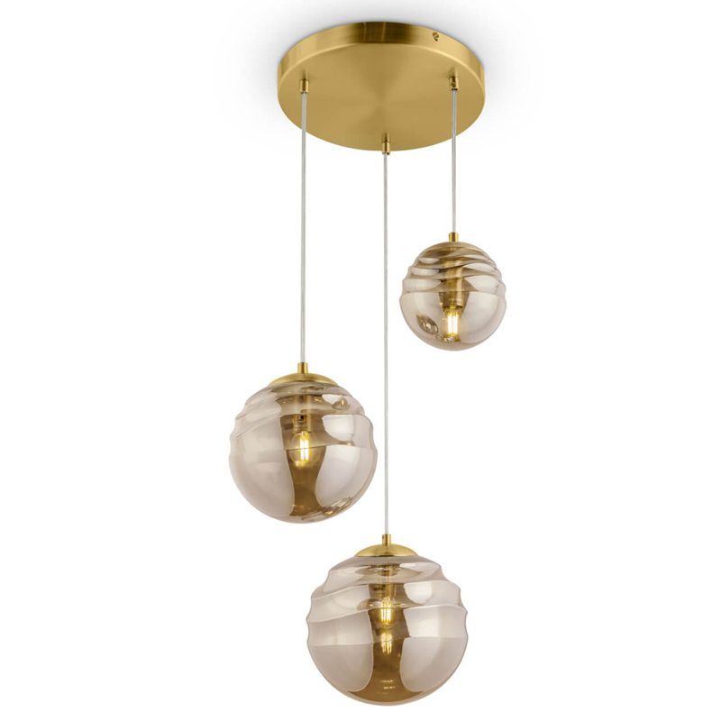 Люстра Oswald brass Латунь Янтарный Люстра Oswald brass Латунь Янтарный в Грозном | Loft Concept