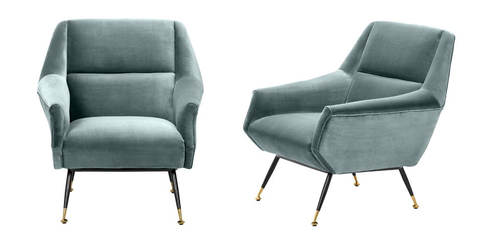Кресло Eichholtz Chair Exile Turquoise Кресло Eichholtz Chair Exile Turquoise - Loft-Concept в Грозном