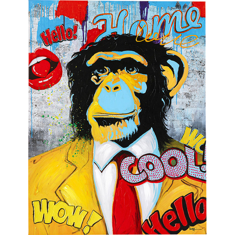 Картина Monkey multicolor Мульти Картина Monkey multicolor Мульти в Грозном | Loft Concept