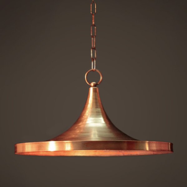 Подвесной светильник Copper Pendant Lamp Beat Light Wide Белый Медь Латунь Подвесной светильник Copper Pendant Lamp Beat Light Wide Белый Медь Латунь в Грозном | Loft Concept
