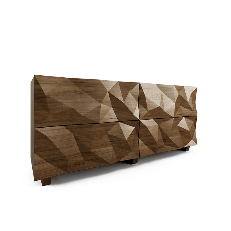 Комод с большими угловыми фигурами, 2 уровня Geometric Greece Комод с большими угловыми фигурами, 2 уровня Geometric Greece в Грозном | Loft Concept