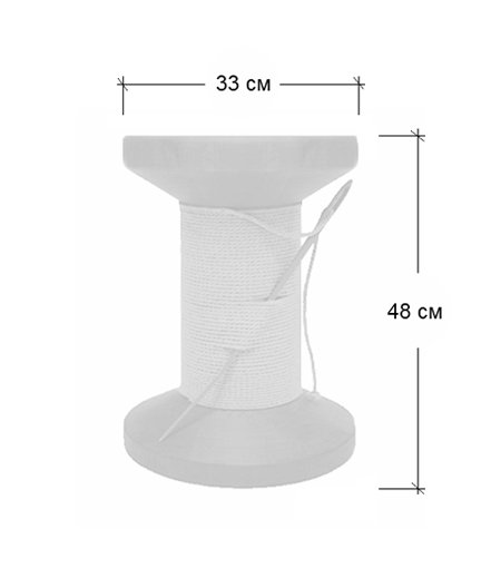 Дизайнерский табурет Thread Reel Wooden Stool в Грозном