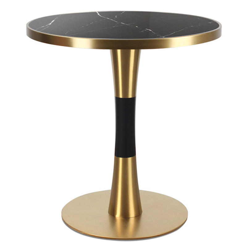 Обеденный стол Marit Table Circle Черный Латунь сатинированная Обеденный стол Marit Table Circle Черный Латунь сатинированная в Грозном | Loft Concept
