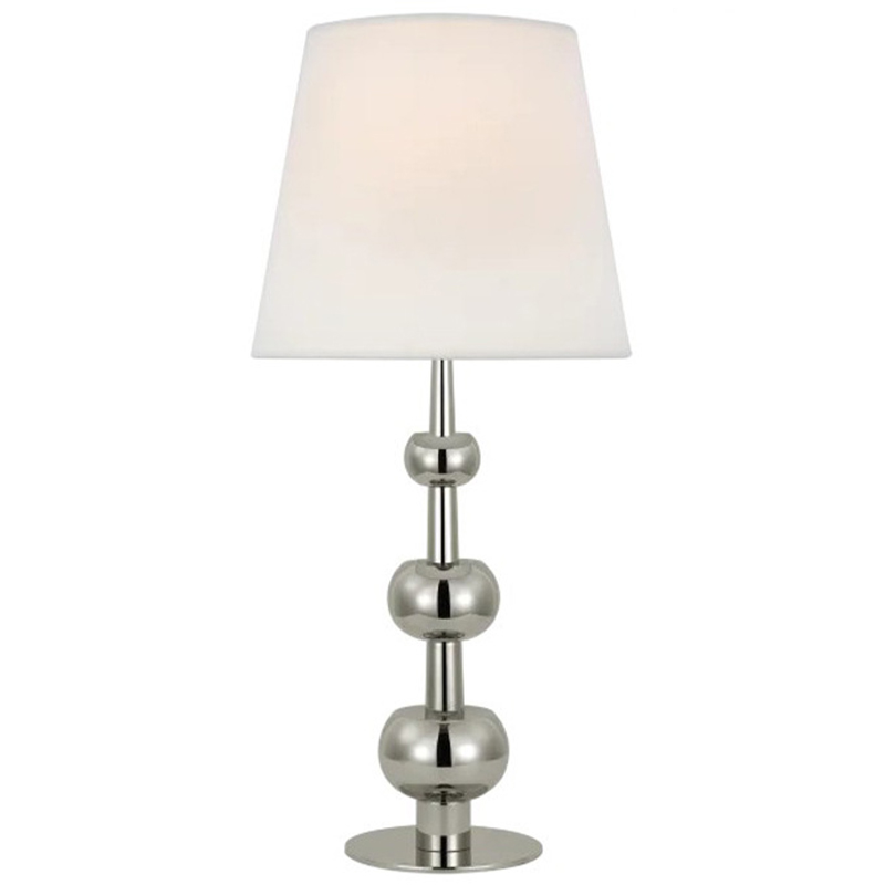 Настольная лампа Trevino Silver Table Lamp Белый Серебряный Настольная лампа Trevino Silver Table Lamp Белый Серебряный в Грозном | Loft Concept